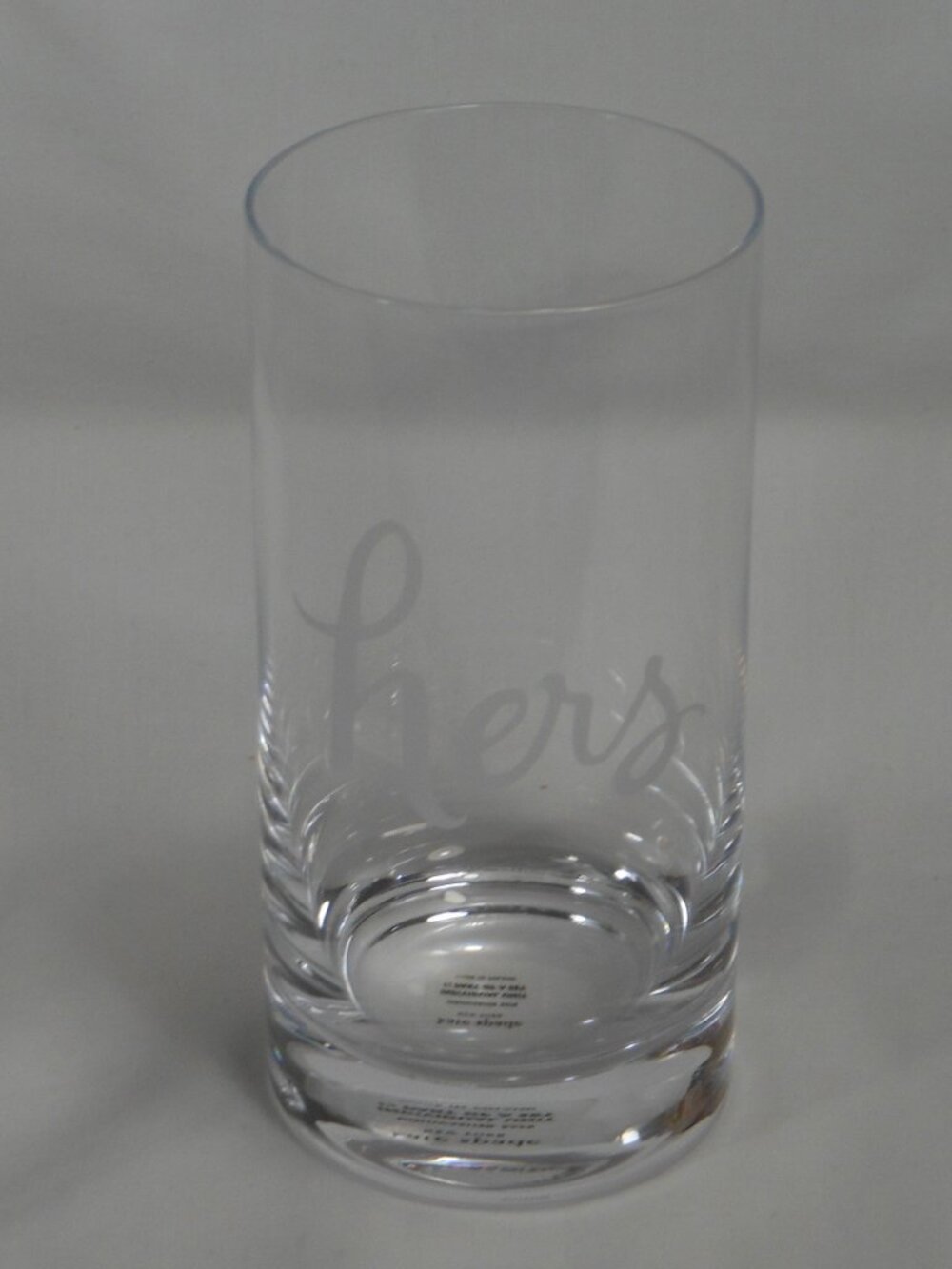 Kate Spade New York "Mrs" crystal drinking glass